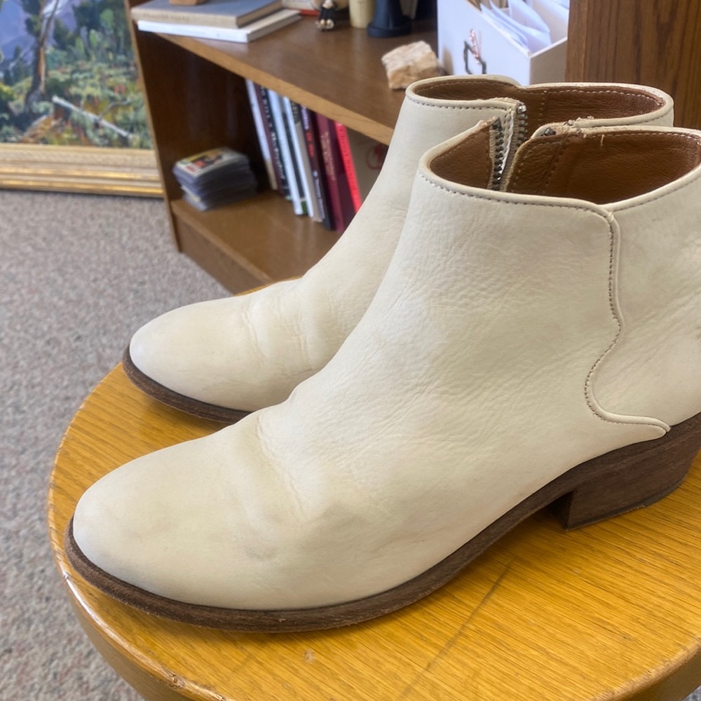 Frye cream booties size 8